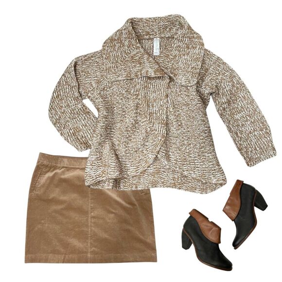 LAURA SCOTT Stretch Corduroy Straight Skirt, Classic Camel, NWT. Size 2X - Picture 7 of 7